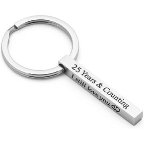Anniversary Keychain Boyfriend Husband Gift Anniversary Keyring for Couple Wedding Anniversary Present for for Him Her