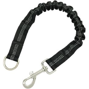 MayPaw Bungee Dog Leash Extension Attachment, 18" Reflective Shock Absorbing Lead Extender for Dog Walking Running Training, Red