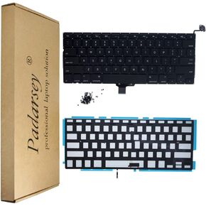 Padarsey New Laptop Replacement Keyboard with Backlight Backlit for Macbook Pro 13-inch A1278 2008-2015 Year with 80Pce keyboard screws