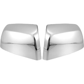 X AUTOHAUX 1 Pair Car Exterior Chrome Plated Mirror Cover Top Upper Half Mirror Cover Cap Overlay for Chevrolet Colorado 2015-2022 for GMC Canyon 2015-2022