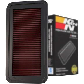 K&N Engine Air Filter: Increase Power & Acceleration, Washable, Premium, Replacement Car Air Filter: Compatible with 1999-2017 Chevrolet/GMC/Cadillac Truck and SUV V8, 33-2135