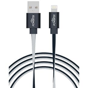 LIQUIPEL Powertek iPad & iPhone Charger Cable, Fast Charging 6ft MFI Certified Lightning to USB Cord, Two Tone (Teal)