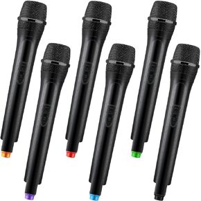 Sanwuta Fake Microphone Prop Toy Plastic Microphone Prop Halloween Play Pretend Microphone Toy for Karaoke Costume Cosplay Reporter Stage Birthday Party Favors, 10.4 in