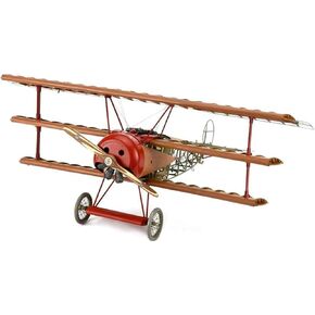 – Wooden & Metal Aircraft Model Kit – World War I German Fighter, Triplane Fokker Dr. I, Red Baron – Model 20350, 1:16 Scale – Models to Assemble – Advanced Level