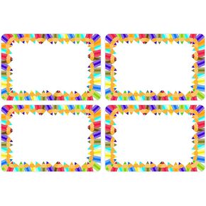 Lucleag 200 PCS Name Tags Stickers, Self Adhesive Colors Name Tag Labels Name Stickers for Back to School Classroom Student Office Desk Cubby Locker Clothes Party, 2x3 inch