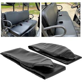 ECOTRIC Black Seat Cover Replacement Set Compatible with 2002-2008 Polaris Ranger 500 570 700 800 900 & 2009 Polaris Ranger 700 Crew UTV 6x6 4x4 4X2 Utility RZR