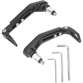 Yctze Motorcycle Handlebar Protector 18‑22mm Brake Clutch Lever Guard Handlebar Protector 90° Adjustable Claw Black Universal for Scooters Electric Bikes