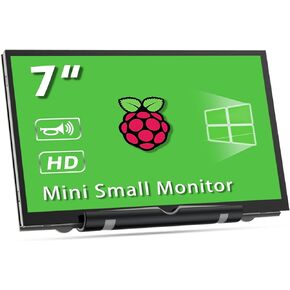 7Inch Raspberry Pi Screen HDMI Monitor 800x480 LCD Screen Display with Dual-Speaker for Raspberry Pi 4/3/2/Zero/B/B+ Win11/10/8/7 (Non-Touch)
