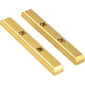 2Pcs Vgoohobby Brass Boulder Bars Rock Rails Counterweight Compatible with Axial SCX24 AXI90081 AXI00001 AXI00002 AXI00004 1/24 RC Crawler Car