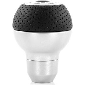 MOMO Motorsport Race Aluminum Shift Knob Black Airleather Insert - ALUAIR
