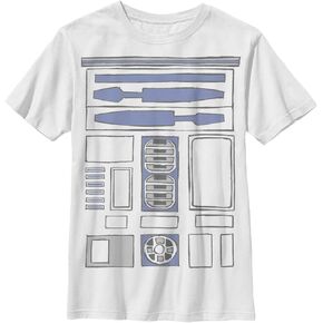 Star Wars Boys' Big R2d2 Body Costume Graphic Tee