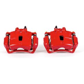 Power Stop Front S5274 Pair of High-Temp Red Powder Coated Calipers