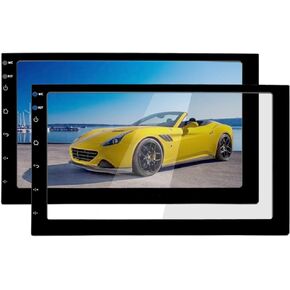 7" Car Stereo Screen Protector - Universal Tempered Glass GPS Screen Protector Foils High-definition Protective Film for Android Double Din Stereo In-Dash Navigation Head Unit Auto FM Radio Touch Sensitive