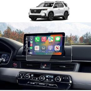 Tempered Glass Screen Protector For 2023 2024 2025 Honda Pilot (EX-L/TrailSport/Touring/Elite/Black Edition) 9 Inch Touchscreen Accessories HD