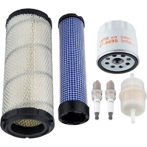 Hipa 11013-7044 11013-7045 Air Filter Tune Up Kit for Kawasaki 11013-7019 11013-7020 FX730V FX850V FH721V FX691V FX801V FH641V FX1000V FH680V FH601V FX751V FD731V FX651V 49065-2071 Oil Filter