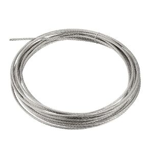 uxcell Stainless Steel Wire Rope Cable 2mm Dia. 7m 23ft Length 14 Gauge 304 Grade for Hoist Lifting Grinder Pulley Wheel