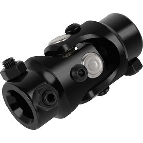 CCIYU 3/4" DD x 3/4" DD Single Universal Steering Shaft U-Joint 83mm (3-1/4") Black
