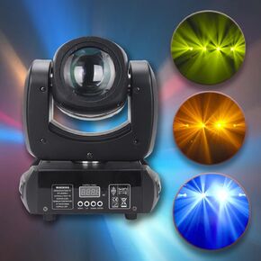 1Pcs Moving Head LED 100W Beam DMX Stage Light with 8 Colors 8 Gobos Rotating Prism Effect Sound Arrive for DJ Party Club Event KTV Disco