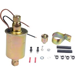 New 1pc Universal 5-9 PSI 12V High Performance free Flow In Line External Electric Fuel Pump E8012S With Complete Installation Kit