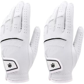 MJ Men's Premium Cabretta Leather 2 Pack Golf Glove (#24)