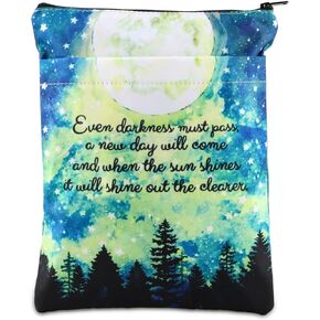 حلقات رواية كم كتاب هدايا عاشق الأدبية حتى الظلام يجب أن يمر يوم جديد سيأتي حلقات غلاف الكتاب حامي الكتاب (حتى الظلام) in Kuwait