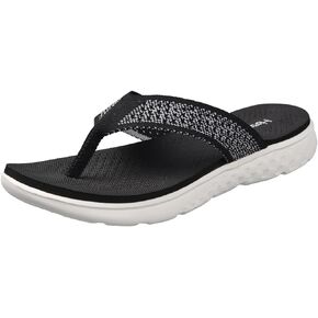 Harssidanzar Flip Flops For Women,Summer Arch Support Soft Beach Thong Breathable Sandals KL225US