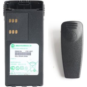 HNN9010A Battery 1800mAh Capacity Replacement 7.4V HNN9009A HNN9010AR Compatible with Motorola PMNN4151AR HMNN4159 HMNN4154 HT1250 PR860 (1800mAh with Belt Clip)