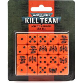 Games Workshop Warhammer 40k - Kill Team Adeptus Astartes Dice Set Black 99220101025