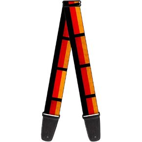 Buckle-Down Guitar Strap German Flag Distressed 2 Inches Wide (GS-W30791)