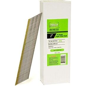 GREX GAN15-50 15 Gauge 2-Inch Length Angle Finish Nails (4,000 per box)