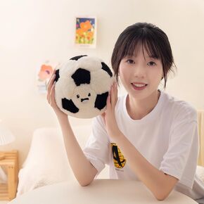 13.7" Cute Football Plush Toys Soft Stuffed Sport Throw Pillow Plush Ball Gift for Kids Birthday and Christmas Decoration (Basketball)
