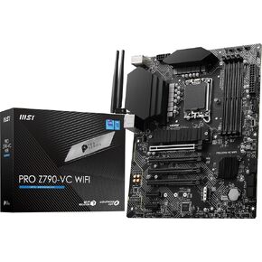 MSI PRO Z790-VC WiFi ProSeries Motherboard (Support 14th/13th/12th Gen Intel Processors, LGA 1700, DDR5, PCIe 5.0, M.2 Slots, 2.5Gbps LAN, USB 3.2 Gen2, HDMI/DP, Wi-Fi 7, Bluetooth 5.4, ATX)