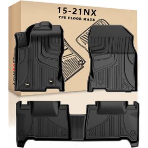 AOMSAZTO Floor Mats and Trunk Cover Fit for 2015-2021 Lexus NX NX300/ NX300h /NX 200t TPE All Weather Floor Liner for 1st & 2nd & Trunk Full Set Car Liners