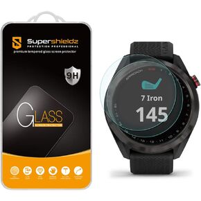 Supershieldz (2 Pack) Designed for Garmin Approach S42 Tempered Glass Screen Protector, Anti Scratch, Bubble Free