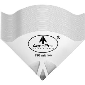 AEROPRO Tools 100 Pack of Paint Strainers, 190 Micron Paint Disposable Filter, Flow Nylon Mesh Cone Paint Filter Screen