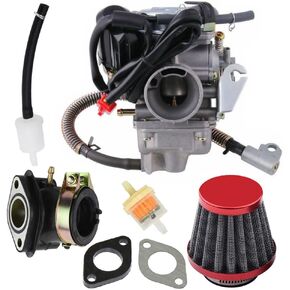 GY6 150cc Carburetor for Kazuma Taotao Roketa SunL Baja Eagle ATV Go Kart Motorcycle Scooter 4 Stroke GY6 125cc 150cc 152QMI 152QMJ 157QMI 157QMJ Engine Carb with Electric Choke