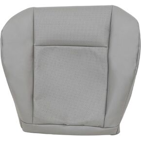 GXARTS Driver Side Bottom Replacement Leather AC Seat Cover Gray Compatible with Ford E150 E250 E350 E450 2009 2010 2011 2012 2013 2014