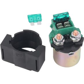 DTL Starter Solenoid Relay for Kawasaki 1988-2002 Bayou 220, 2003-2010 250, 1993-1996 KLX650, 1996-2005 Vulcan 800, 2000 Honda VT600 VT750C Shadow, 1993 Suzuki GSXR750, Arctic Cat ATV Scooter, Black