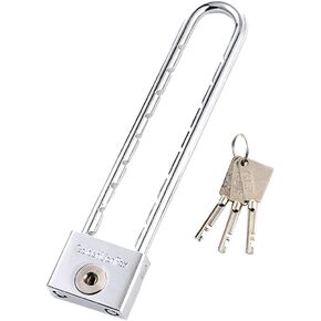 Long Shackle Padlock - with Laminated Steel Waterproof Padlock Key Padlock Door Lock Cabinet Lock Long Beam Padlock 1.5 Inch