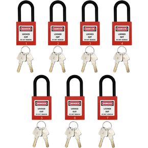 Lockout Tagout Locks Loto Safety Padlock, Keyed Differently, OSHA Loto Safe Padlocks for Lock Out Tag Out Stations and Devices
