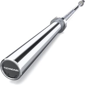 7FT Olympic Barbell Olympic Bar Solid Chrome Barbell 700LBS Load Capacity(2-Inch Plate) for Weightlifting, Squats, Dead-Lifts, Presses, and Lunges