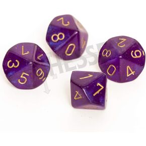 Chessex Borealis Royal PRPL/GLD Luminary 10 D10