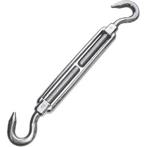 Bluedot Trading New Heavy Duty Stainless Steel Sun Shade Sail Hardware Open-Frame Turnbuckle (hook to hook) Corrosion Resistant - 8 1/4" to 12" - Quantity 1