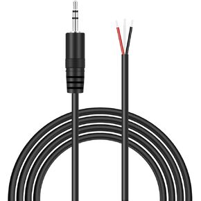 6ft 2.5mm TRS ستيريو ذكر التوصيل محول موصل إلى الأسلاك العارية مفتوحة نهاية ضفيرة كابل الصوت الحبل ل 2.5mm جاك سماعة سماعة سماعة سماعة سماعة الكاميرا معدات الصوت in Kuwait