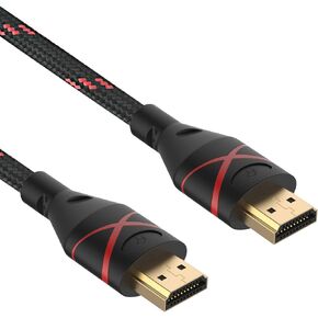 Rankie HDMI Cable, 4K Ready, 30AWG Nylon Braided, High-Speed HDTV Cable, Supports Ethernet, 3D, Audio Return, 6ft