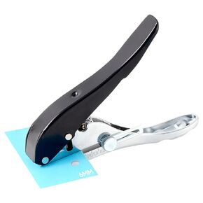 Heavy Duty Hole Punch 1/4 Inch, Single Hole Punch Heavy Duty 2 Inch Reach Deep Throat, Heavy Duty Hole Puncher 1 Hole Punch for Paper ID Cards PVC Tags Plastic Cardboard