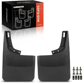 A-Premium Set of 2PCS Mud Flaps Splash Guards Mudflaps Mudguards with Hardware Kits Compatible with Ford F-150 F150 2021 2022 2023, Rear Driver and Passenger Side