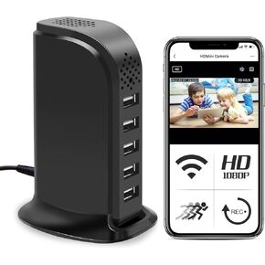 Hidden Camera Detector 1080P HD Indoor WiFi Security Camera Wireless Nanny Cams Video Recorder with Motion Detection, Remote View for Home/Office Surveillance, NO Audio