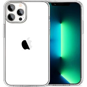 JJGoo Compatible with iPhone 13 Pro Max Case Clear, Transparent Soft Shockproof Protective Slim Thin Bumper Cover Phone Case