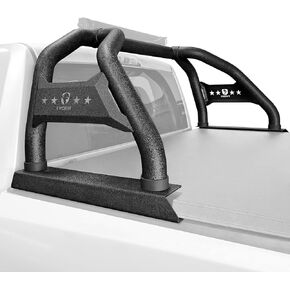 Tyger Auto Sport Bar Compatible with 2007-2019 Chevy Silverado GMC Sierra 1500; 2007-2024 Silverado Sierra 2500 3500HD (Not Fit 2007 Classic) | TG-SB7C88138 | Textured Black | Light Mount | Roll Bar